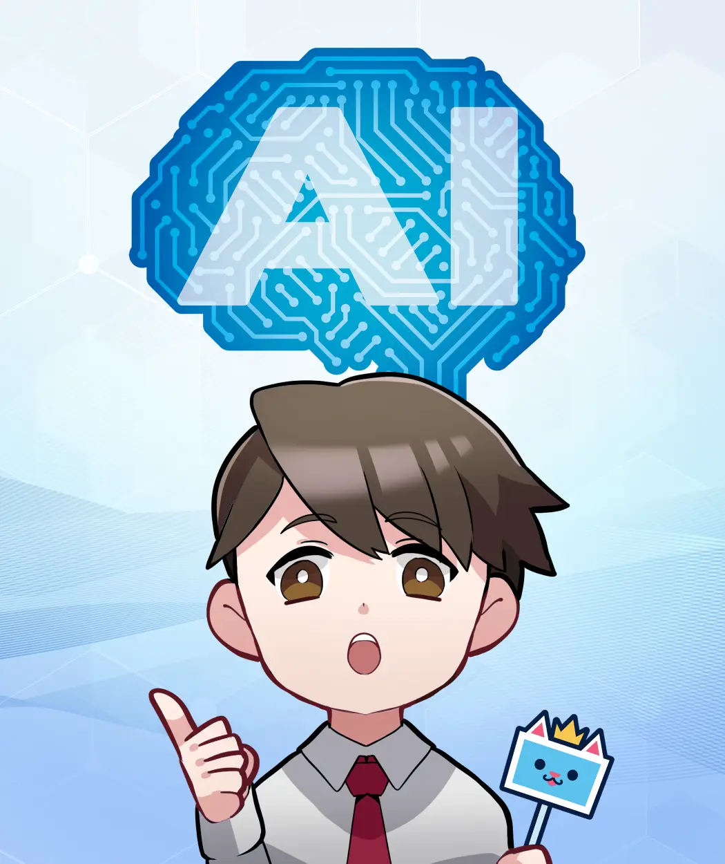 AIについて話すタカシ